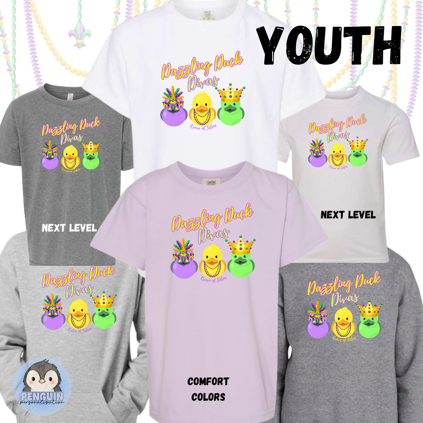 Youth Dazzling Duck Divas Shirts & Sweatshirts