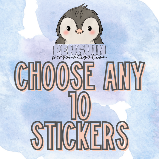 Choose any 10 stickers