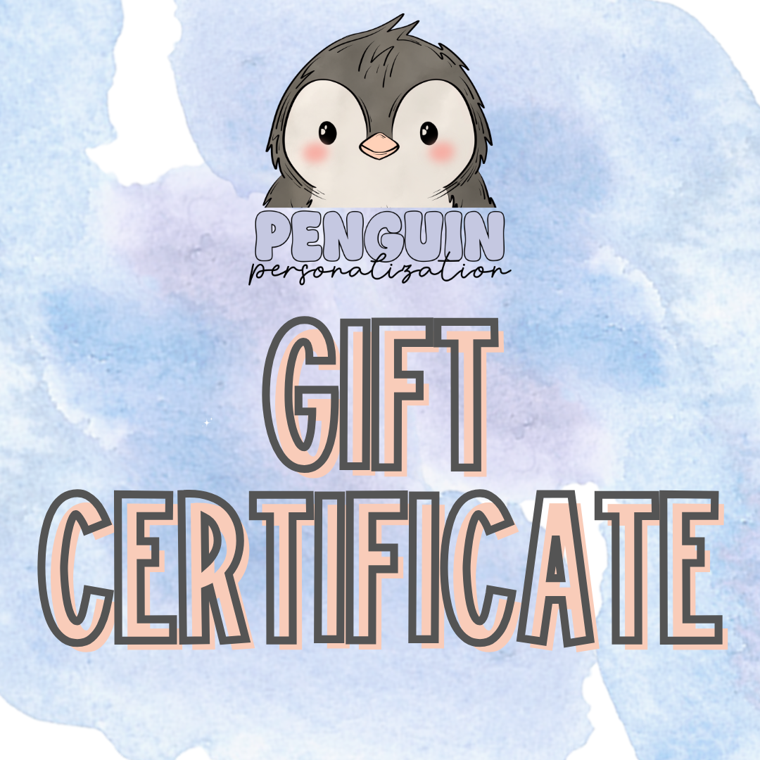 Penguin Personalization Gift Certificate