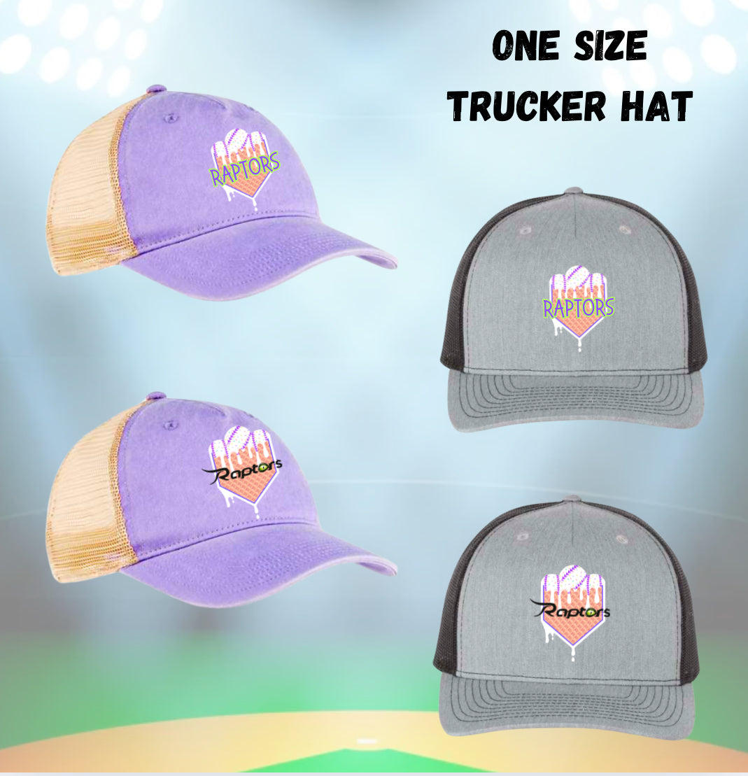 PRE-ORDER Raptors Drip Trucker Hat