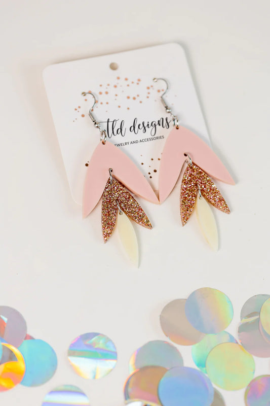 Glitter Pinky Earrings