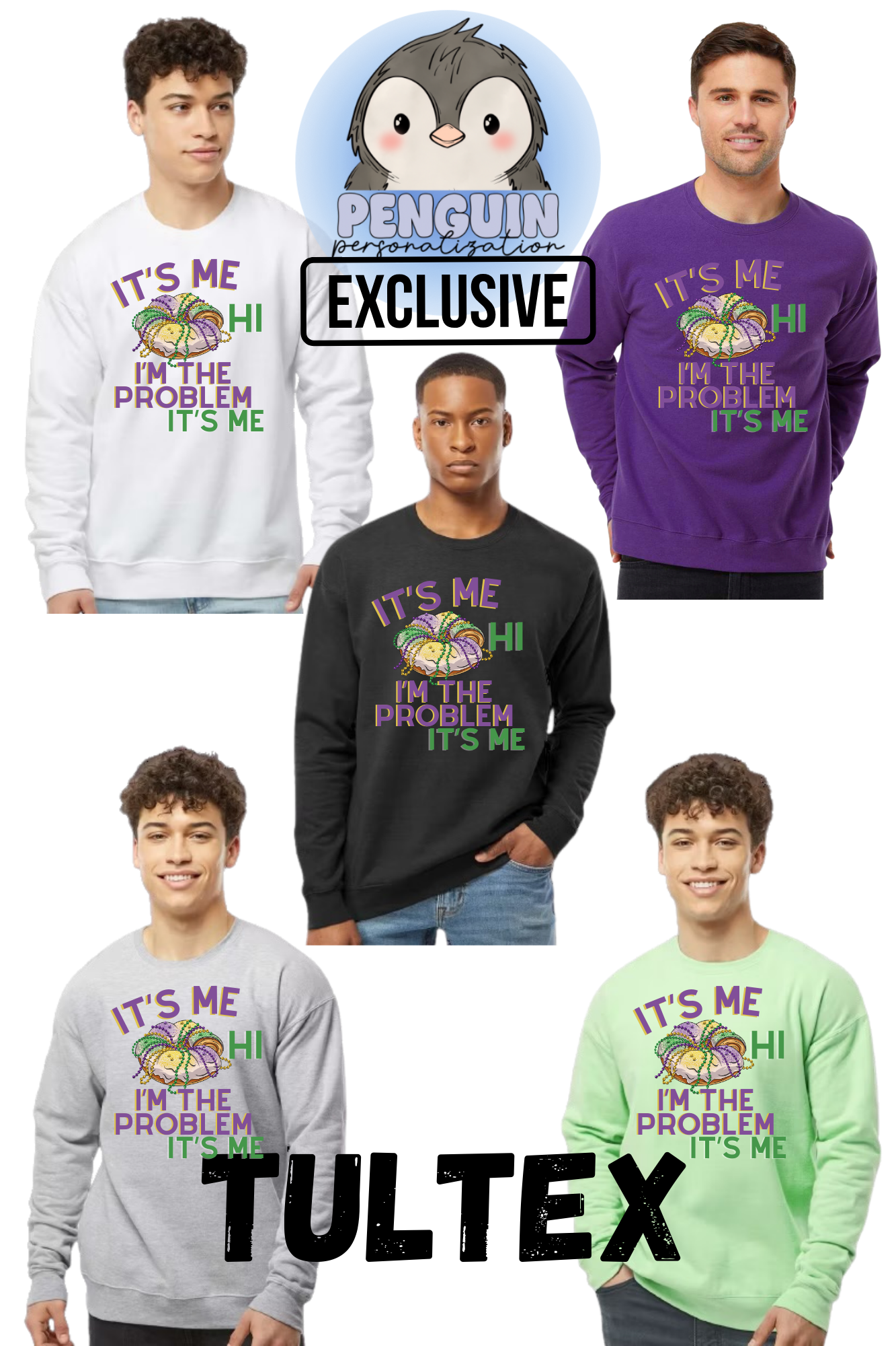 EXCLUSIVE DESIGN - Mardi Gras I'm the Problem Kingcake