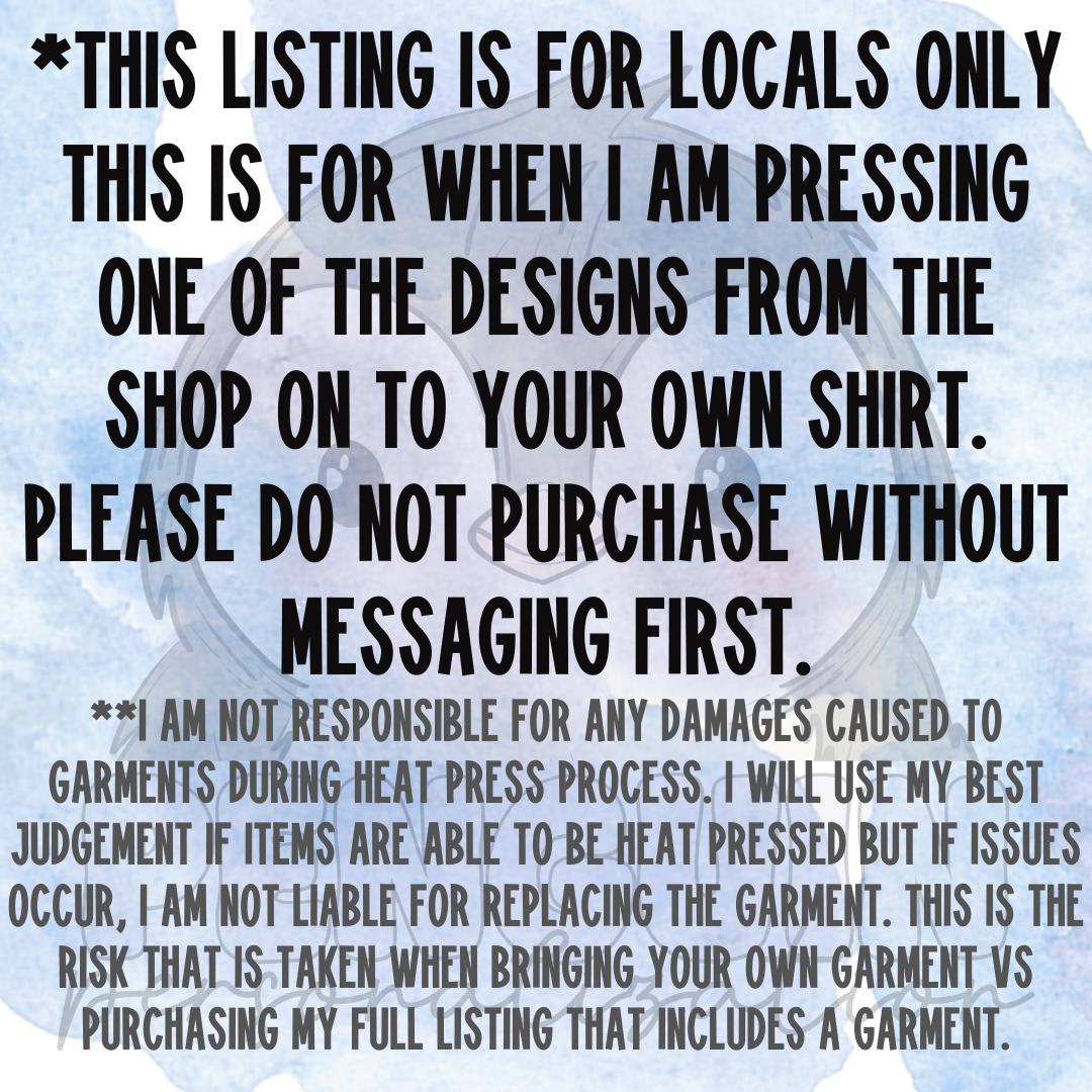 Custom PRESS ONLY - LOCALS ONLY