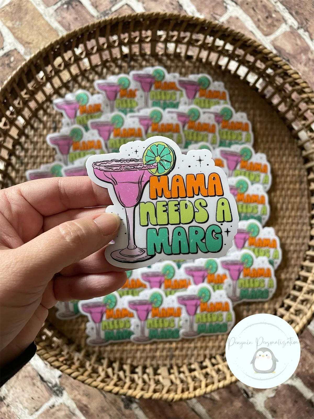 Mama Needs a Marg Sticker (Matte Finish)