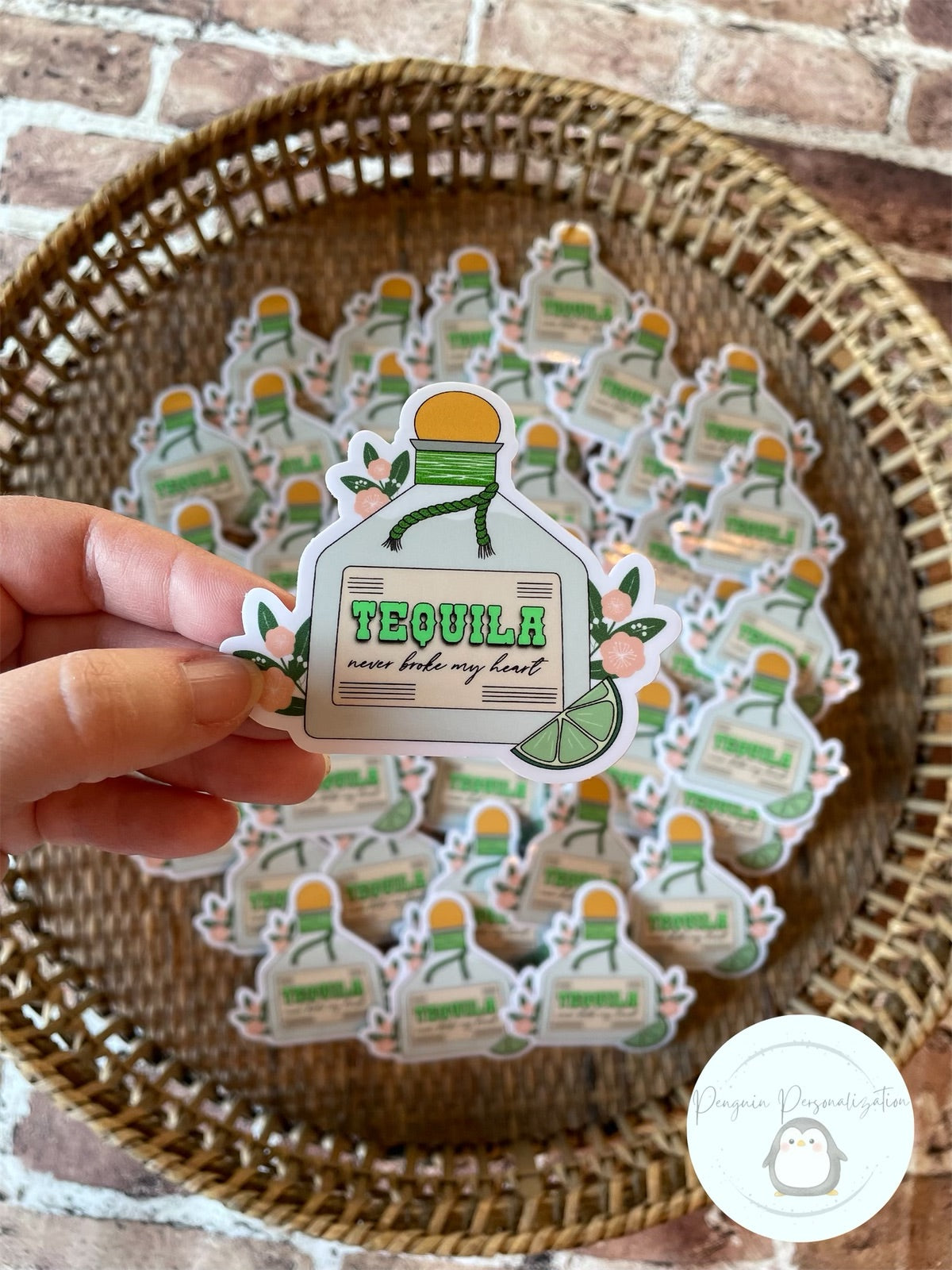Tequila Never Broke My Heart Sticker