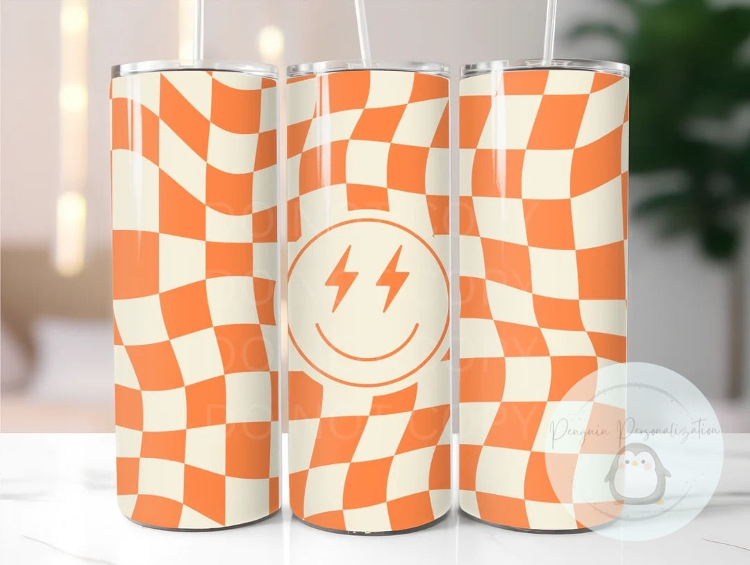 Smile 20 oz skinny tumbler