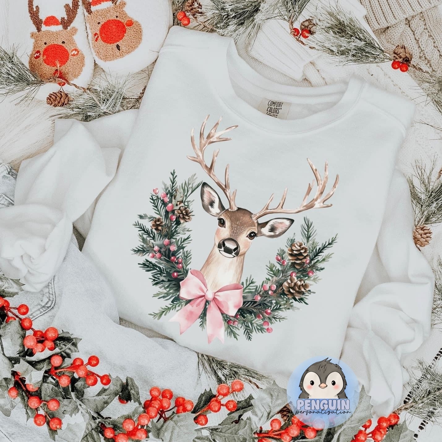 Reindeer with Bow