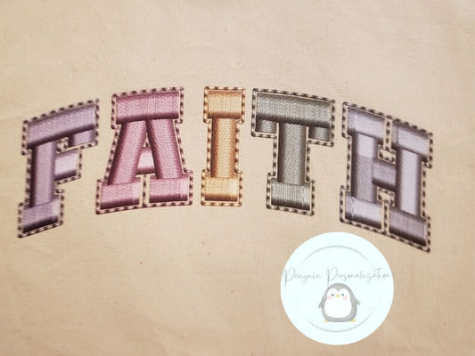 Faith (faux embroidery)