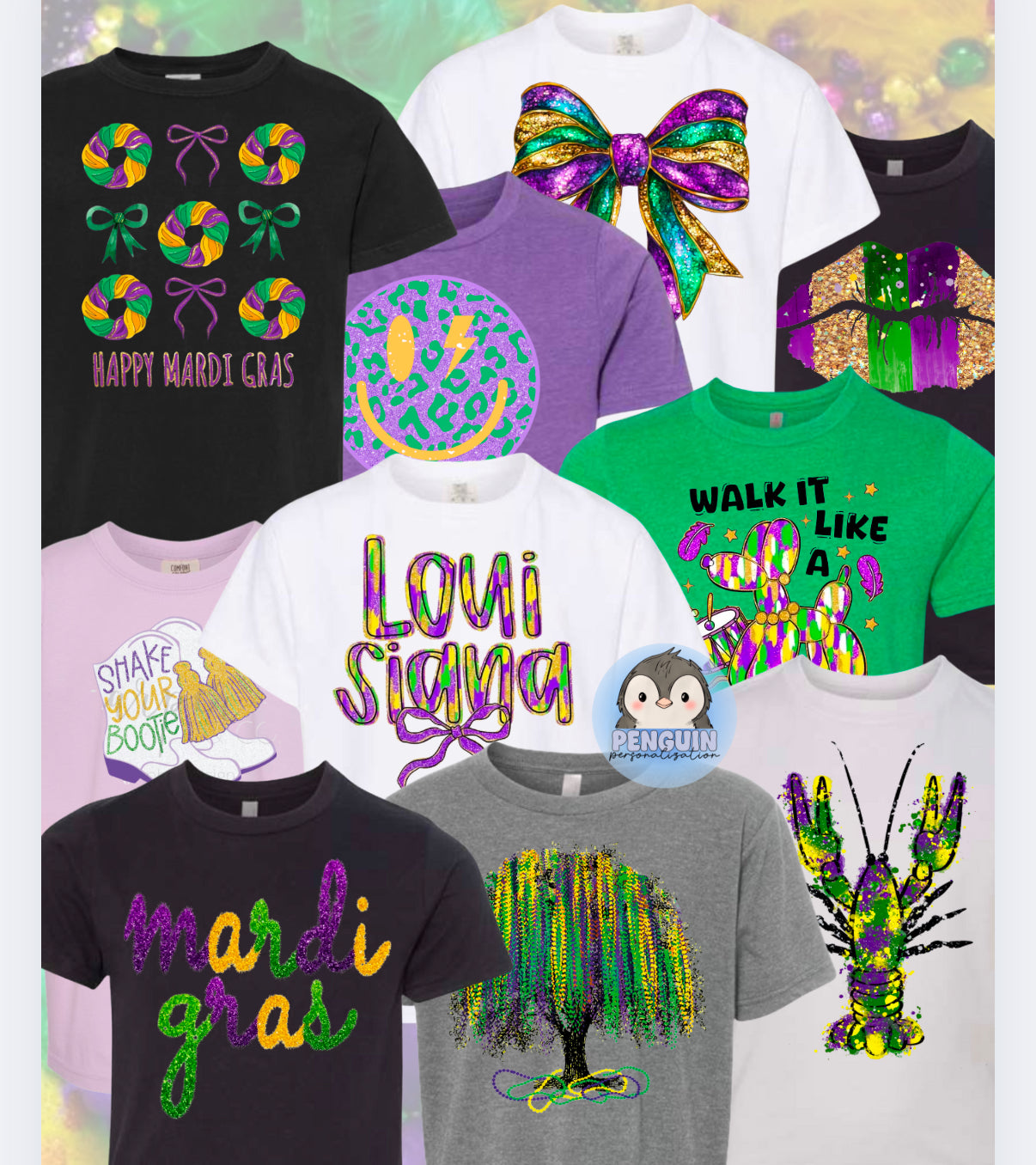 Youth Mardi Gras Shirts & Sweatshirts