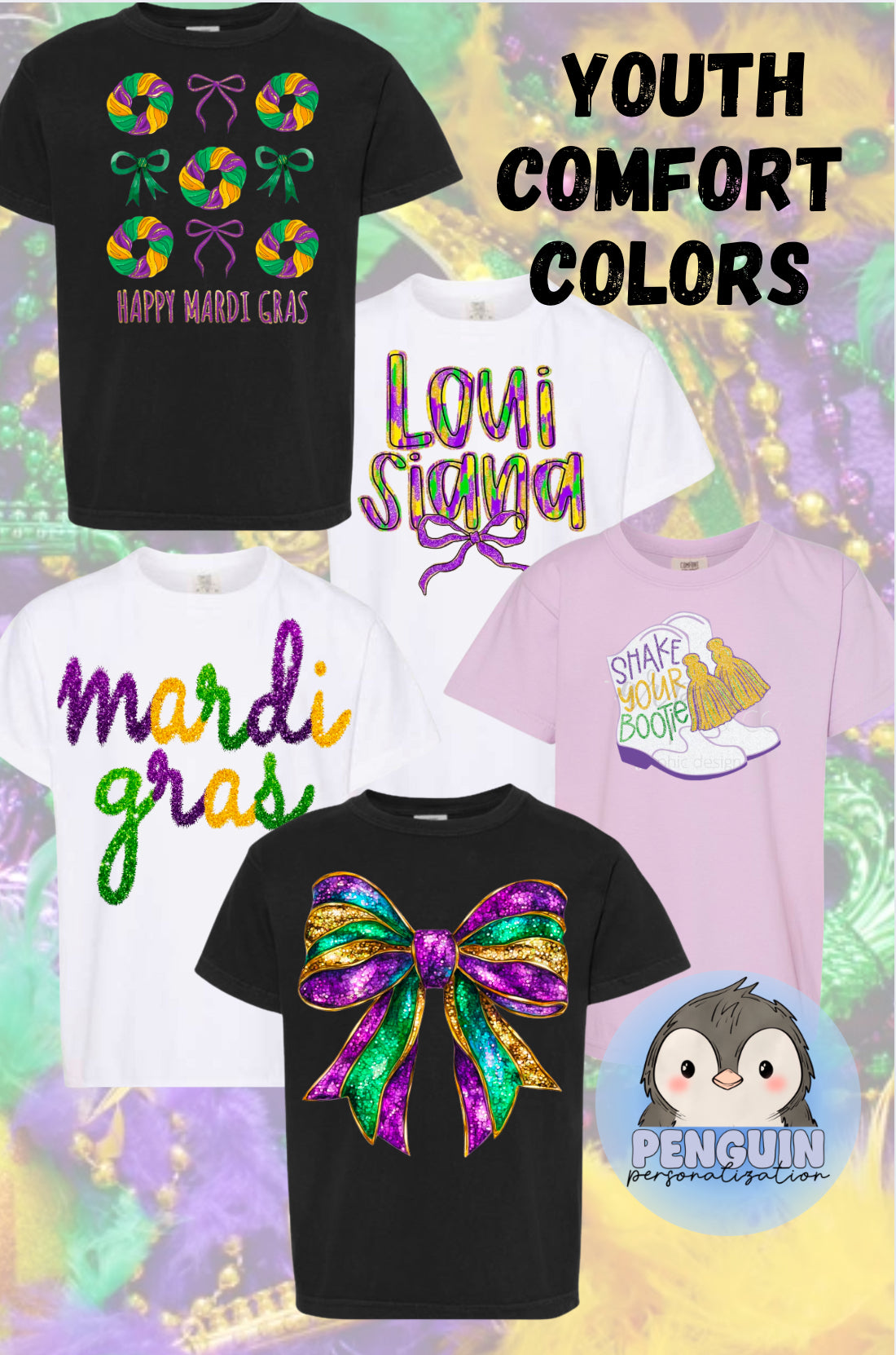 Youth Mardi Gras Shirts & Sweatshirts