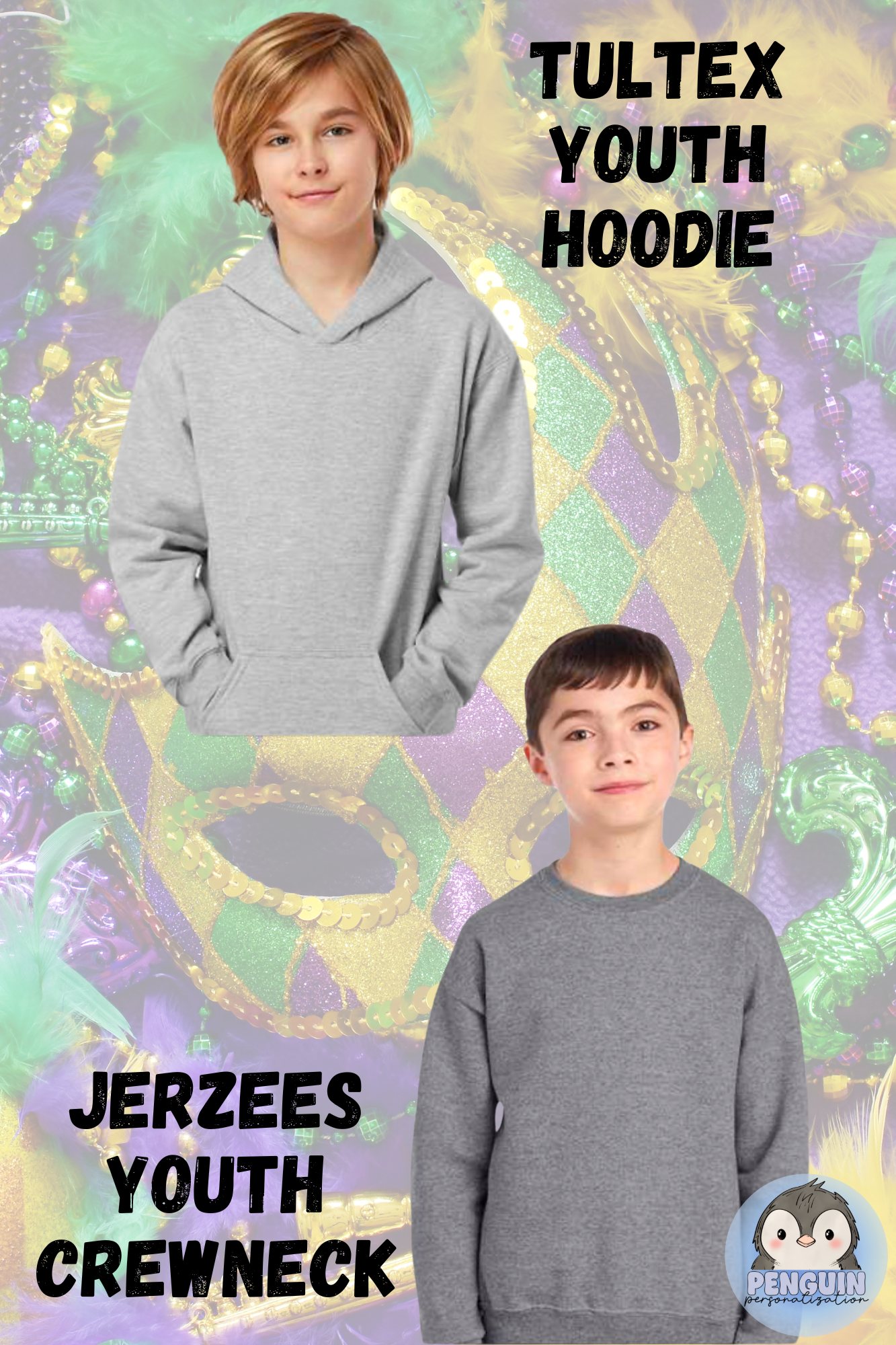 Youth Mardi Gras Shirts & Sweatshirts