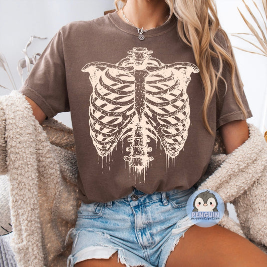 Spooky Rib Cage (Comfort Colors)