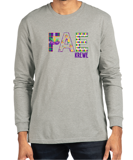 FAE PRE-ORDER CLOSES 1.18.25 - NEXT LEVEL LONG SLEEVE HEATHER GREY